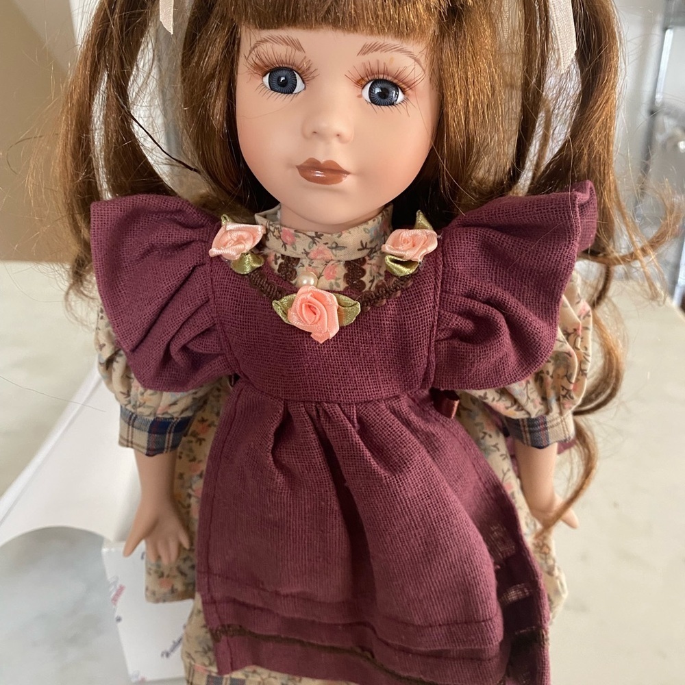 Charming Doll with Purple Dress